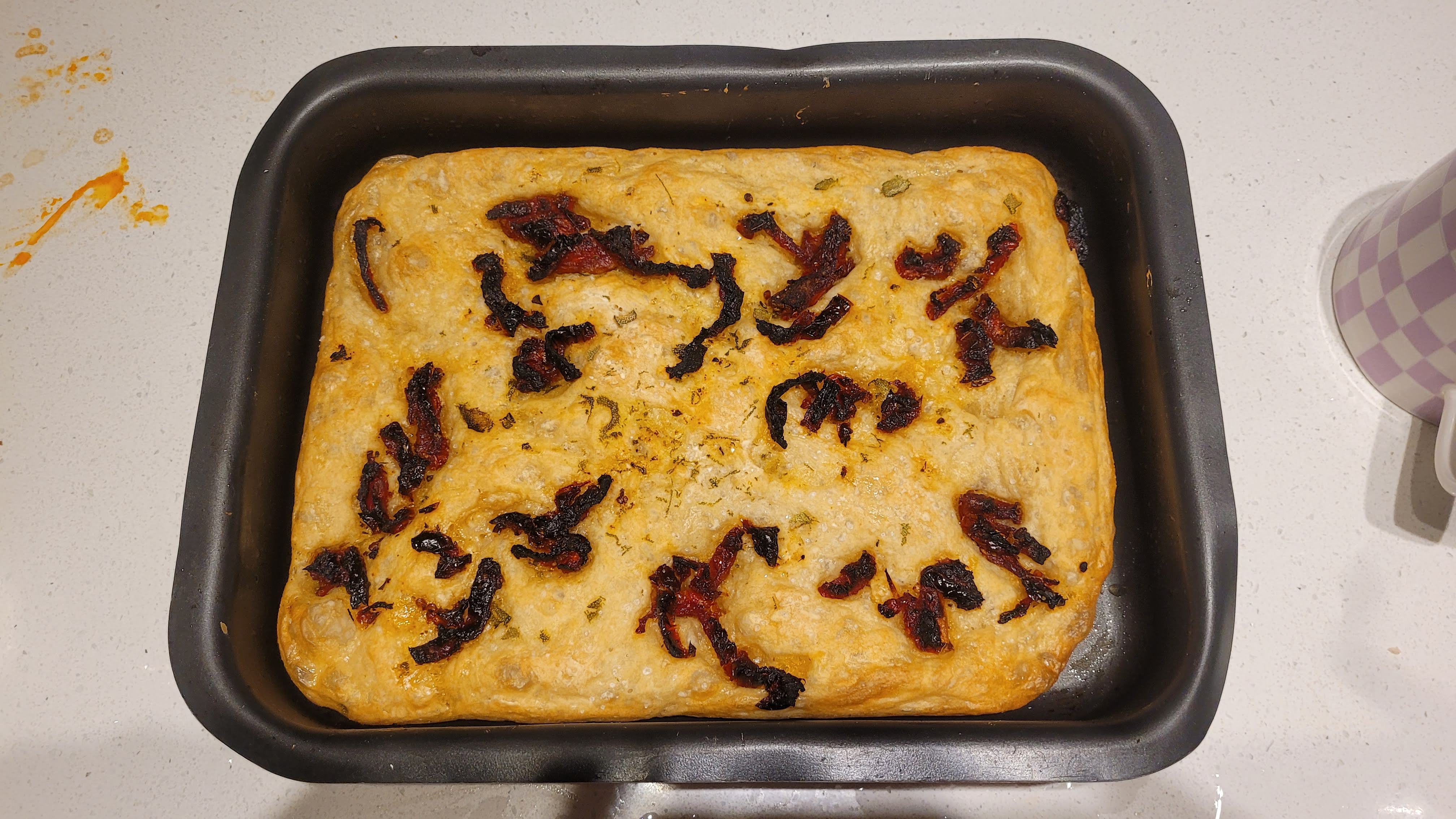 Foccaccia baked